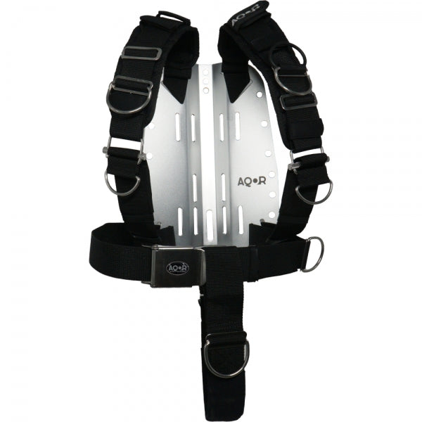 Laden Sie das Bild in Galerie -Viewer, 3 mm Edelstahl Backplate mit Adjustable Harness