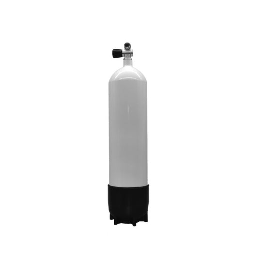 12 L Stahlflasche (lang) 300 bar mit Mono Ventil