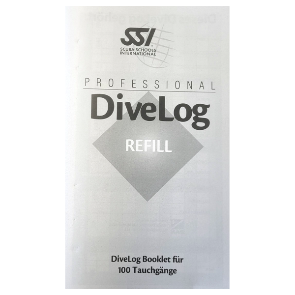 Logbuch Seiten Booklet für 100 Tauchgänge