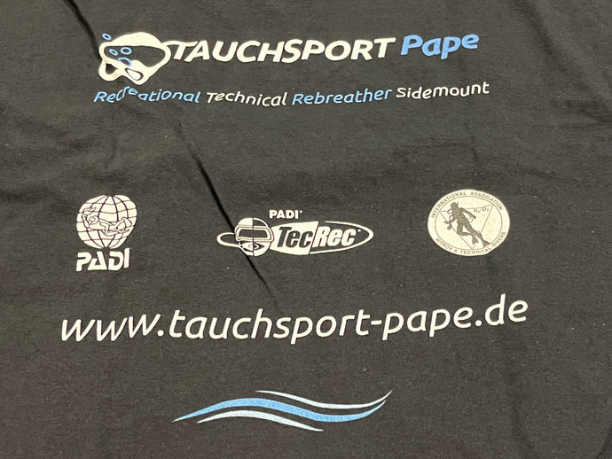 T-Shirt Tauchsport Pape, schwarz