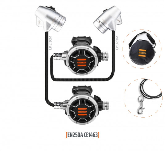 V2 TEC1 DIR-Set Economy Atemregler Set Optimal für Doppelgeräte